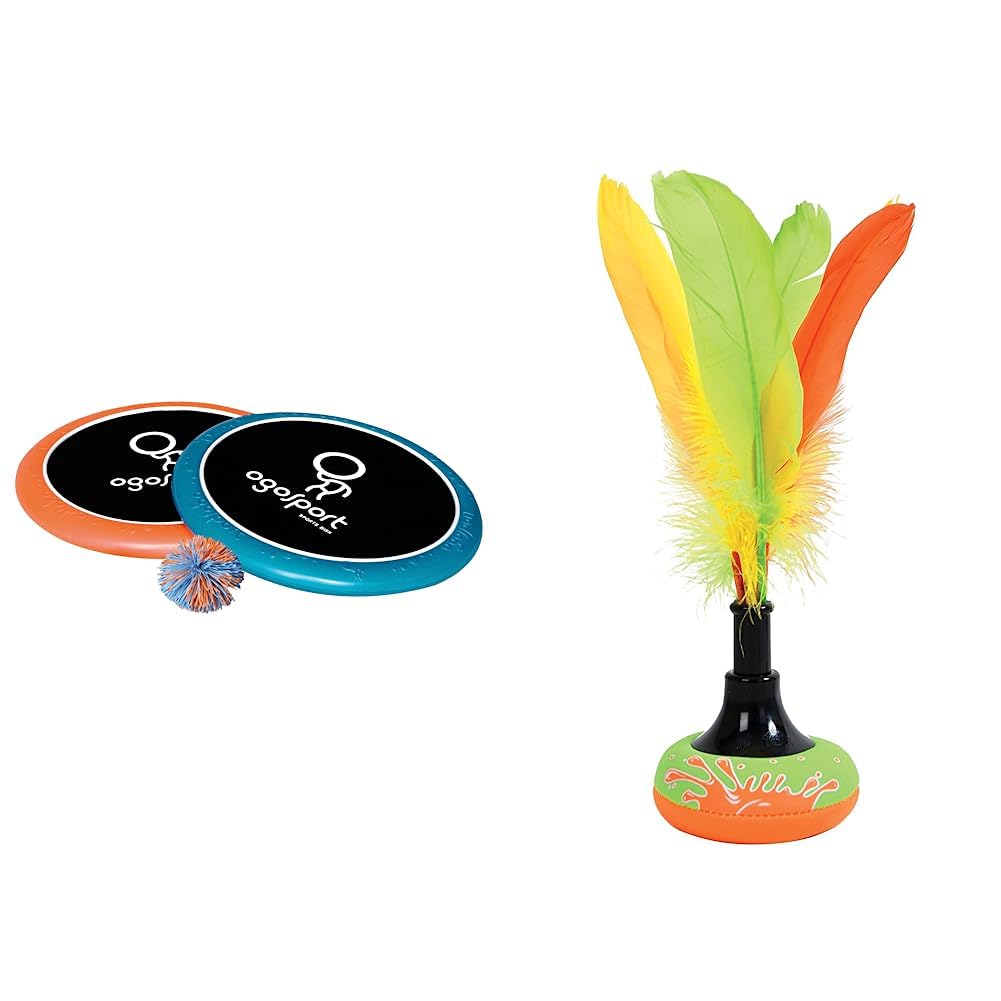 Schildkröt Funsports Softdisc Ogo Sport Set Standardgrösse & Neopren Peteca, Handfederball mit weicher Neopren Schlagfläche, Indiaca - das Trend-Spiel aus Südamerika, im Blister, 970221