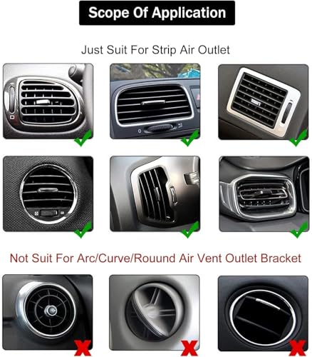 Image of Car Auto Air Conditioner Vent Outlet Trim Strip, DIY Decoration Chrome PVC Car Interior Moulding Trim Strip Line for All Straight Air Vent Outlet(10 Pieces Blue)