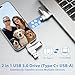2 Stück USB Stick 512 Gb Speicherstick Für Handy USB Stick Für Handy Flash Drive Hochgeschwindigkeitsübertra... Robust Und Langlebig Unterstützt 360°-Drehung Großes Fassungsvermögen Plug & Play