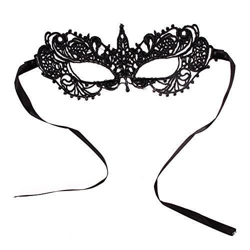 Demiawaking, mascherina per gli occhi in pizzo con merletto per mezzo volto, in 9 stili diversi, per feste in maschera, Halloween, Cosplay e serate danzanti Style 9