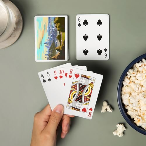 Baraja de Póker con paisaje de Seattle, 52 cartas miniatura 2