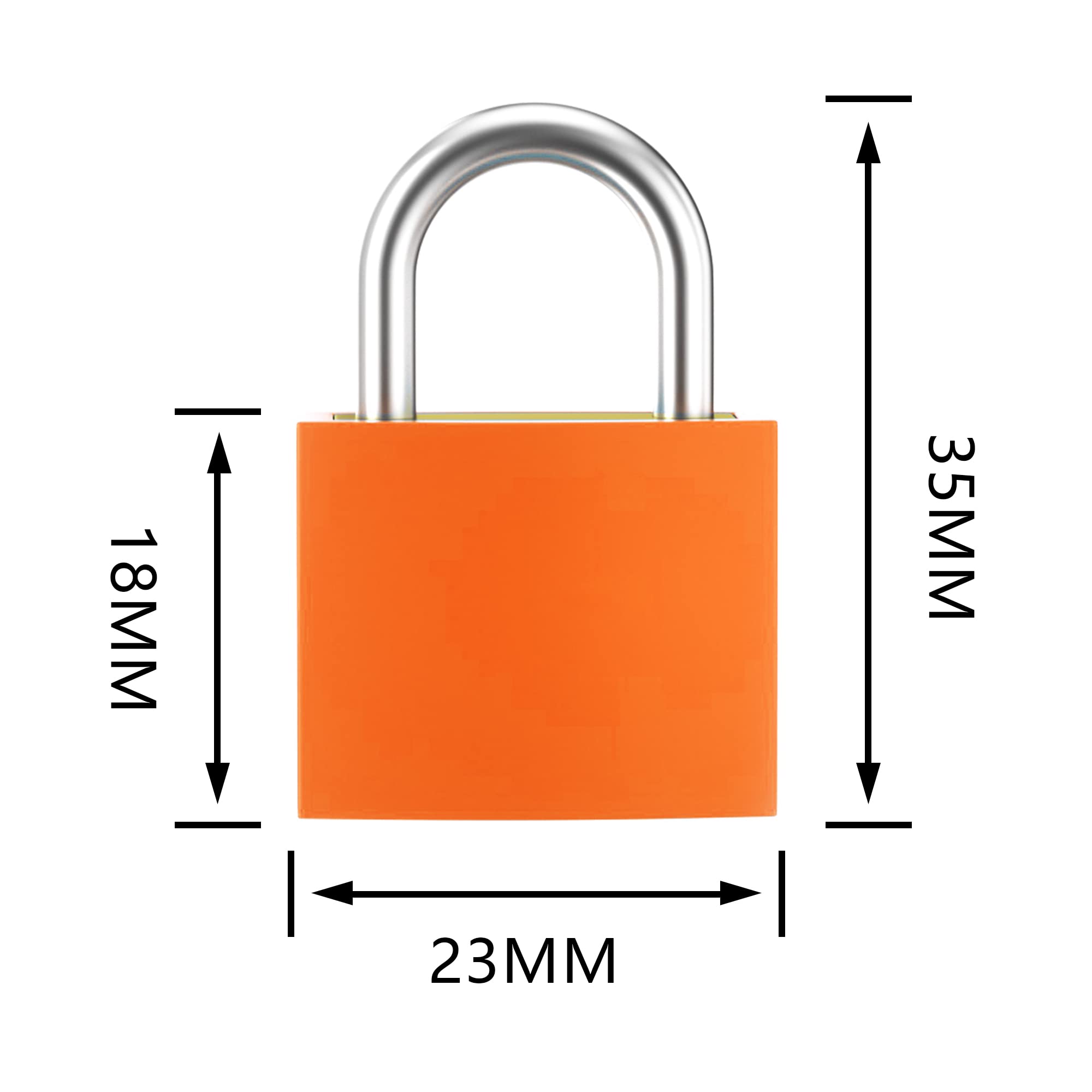 Lot De 10 Cadenas Mini Avec Clés - Multicolore Pour Valises, Sacs, Casiers (35mm)