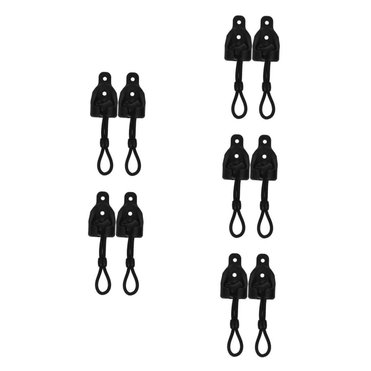 BESPORTBLE 10 Set Fibbia per corda antivento per tapparella elastico tende oscuranti accessori per tapparelle - Accessori tende tapparelle avvolgibili bungee e i tappi terminali cieca