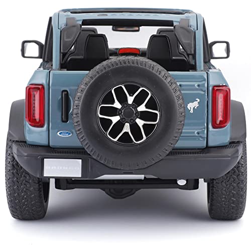 Modelo Ford Bronco Badlands Azul 1/18 Maisto miniatura 6