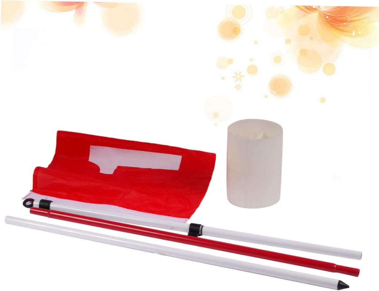 Golf Flagstick Hole Cup Section Flagpole for Backyard Practice and Garden Training