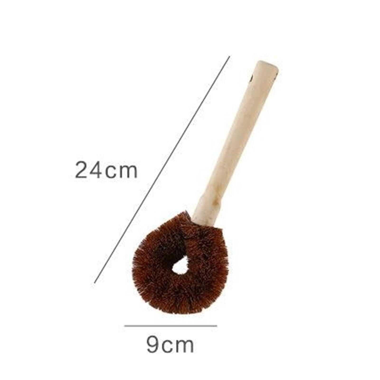 4pcs Coconut Brown Pot Washing Brush pour Cuisine