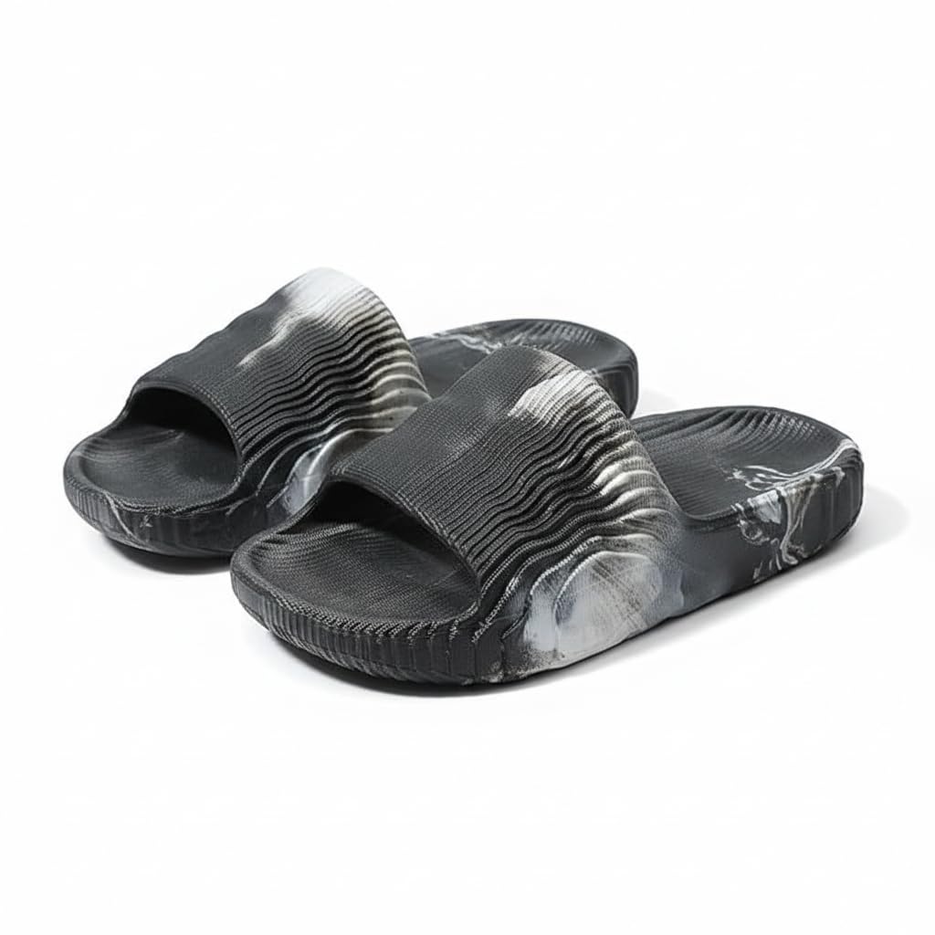 Slippers for Men & Women Flip Flops Massage Slides – EVA Soft Cushion Open Toe Non Slip Bathroom Shower Chappal – Lightweight Waterproof Indoor Outdoor slippers for college girls-image-3