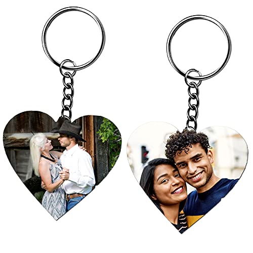 ApjGifts Personalized/Customized Photo Key chain (Set Of 2) Gifts For