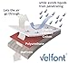 Velfont Premium 2 in 1-100% Organic Combed Cotton Waterproof and Breathable White Fitted Sheet & Mattress Protector - King Size