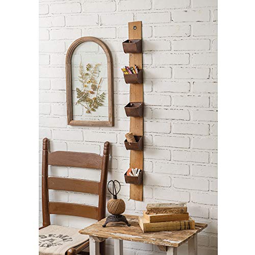 CTW Home Collection Hanging Utility Belt Organizer with 5 Metal Pockets