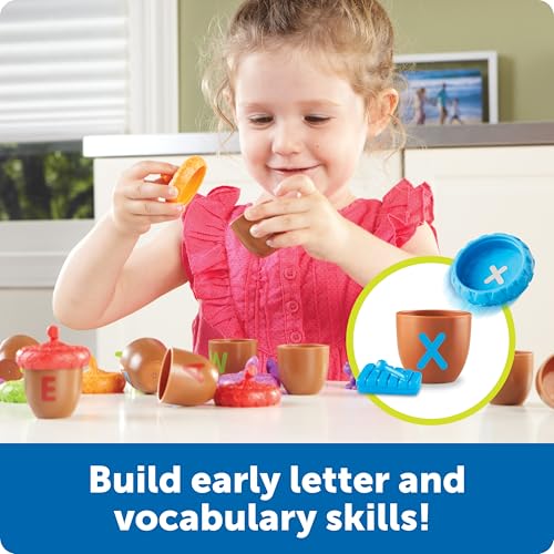 Image of Learning Resources Kids Alphabet Acorns Activity Set,78 Pcs,Multicolor