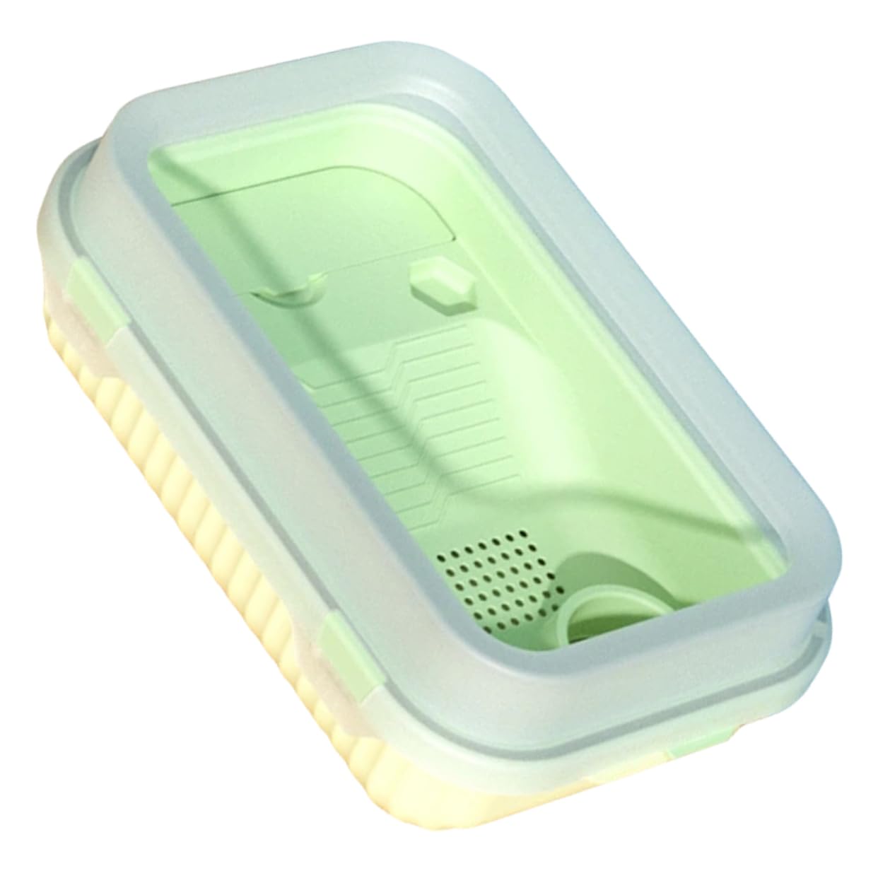 INOOMP Terrario per Tartarughe in Pp, Design a Strati, Facile da Pulire e Resistente all’Usura, per Alimentazione e Deposizione Uova | Struttura Multistrato, per Soste al Sole e Riposo, Resistente a Usura e Urti