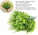 Boic 10 pcs Plantas Verdes Artificial Hojas Arbusto para Exterior, Artificiales Decoracion...