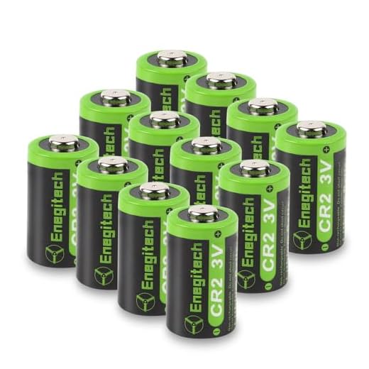 Enegitech CR2 Battery 3V Lithium 800mAh 12 Pack with PTC Protection DL-CR2 for Golf Rangefinder Baby Monitor Flashlight Funifilm Instax Mini55