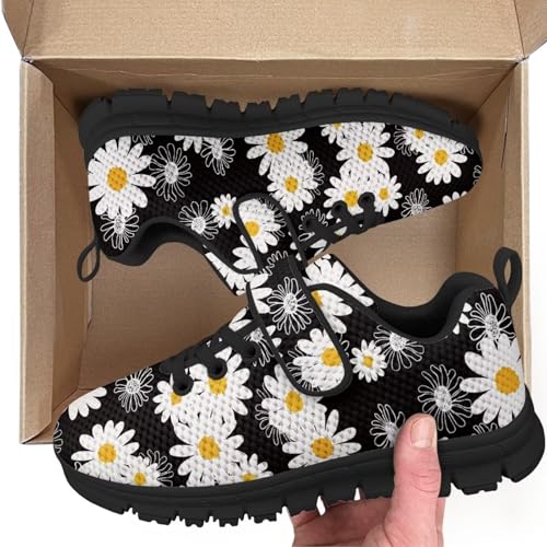 Boys Girls Shoes Kids Sneakers Athletic Running School Shoes for Little Kid/Big Kid Daisy Pattern2