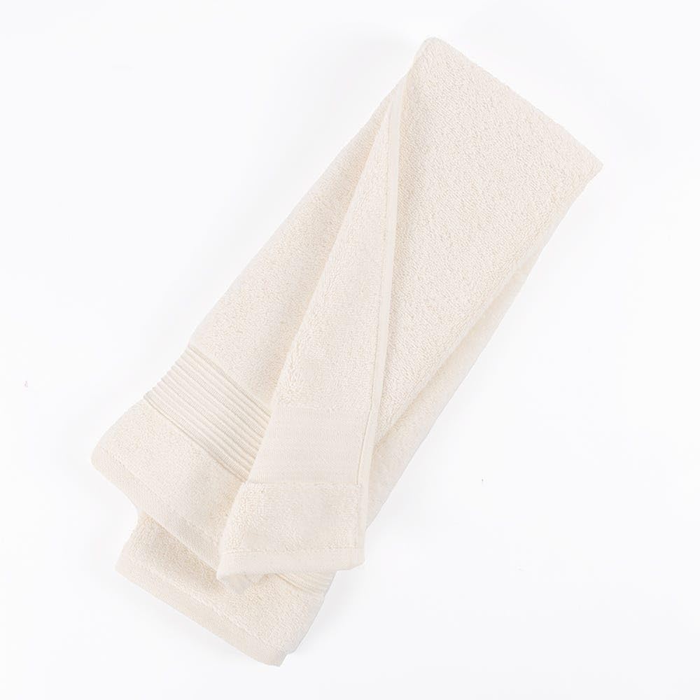 homes r usSerra Hand Towel, Ivory - 600 GSM, 50x90 Cms