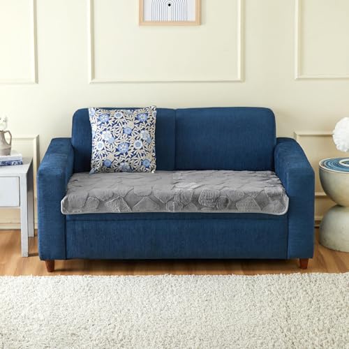 Amazon Basics – Rabbit Fur Make Your Own Sofa Cover |70 x 120 cm|Microfiber Sofa Slipcover | 350 GSM (Grey, 2 Seater)