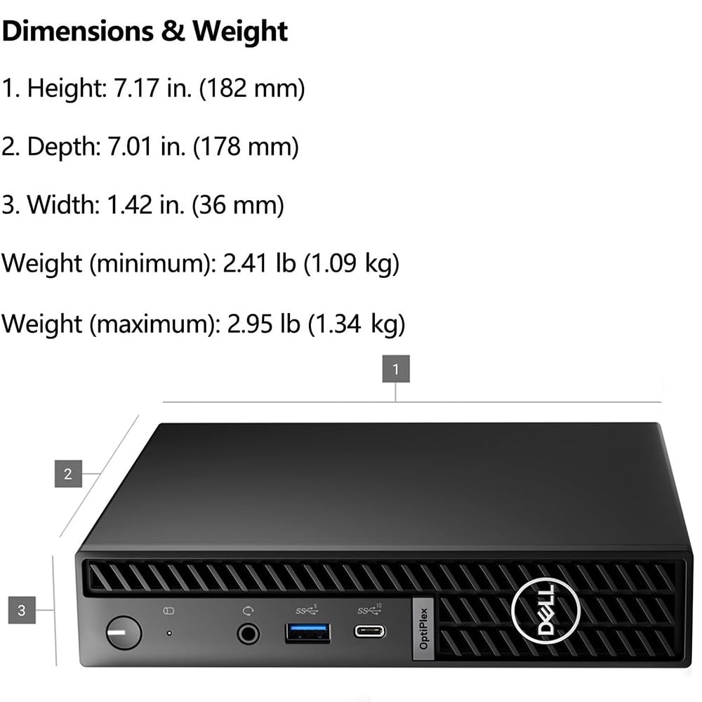 Amazon.com: Dell OptiPlex 7000 Mini Desktop Computers, Pro Micro 