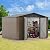 DWVO 10'x8' Large Metal Outdoor Storage Shed, Heavy Duty Tool Storage Sheds for Backyard Patio Lawn - Ideal for Bicycles, Garden Tools, and Lawn Equipment, Easy-to-Assemble, Brown