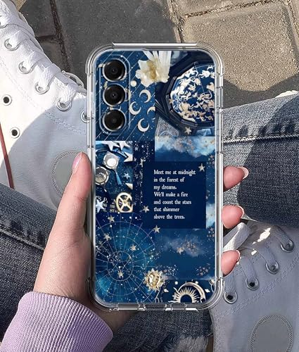 Coque vintage collage céleste Samsung A36 esthétique chic - 5