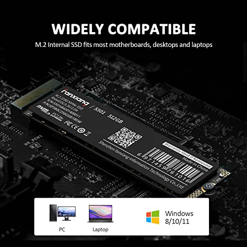 Fanxiang S501 512Gb Nvme Ssd M.2 2280 Pcie Gen3 X 4 3D Nand Internal Solid State Drive, Up To 2,150/S, Compatible With Pcie Express 3.1 And Nvme 1.3 #TOP4