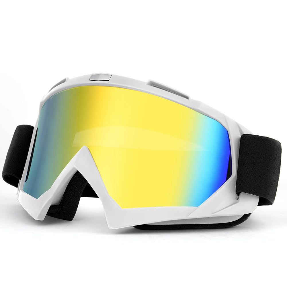 HOTUT Motorradbrille, UV400 Motocross Brille, Mtb-Brille Dirt Bike ATV Crossbrille Anti-Scratch, Winddichte Staubdichte Motorradbrillen für Herren Damen Jugend Fit ÜBerBrille