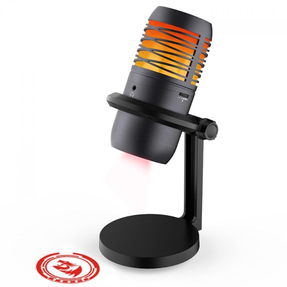 Redragon Nebula 6 Color LED USB Condenser Gaming Microphone with Desktop Stand GM211 - Image 3