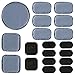 Aoutacc Universal Airsoft Casco Pads, 19pcs / Set Casco Kits de Relleno de Espuma de Repuesto Set Accesorios Alfombrillas para Casco Fast/Mich/ACH/USMC/PASGT (Memory Foam, Gray)