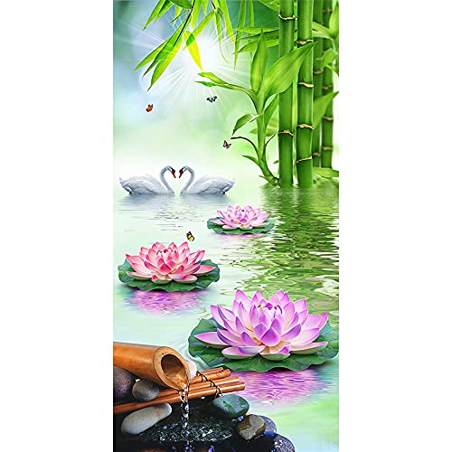 Kit Diamant Peinture Bambou Lotus, le cadeau idéal de mosaïque pour adulte