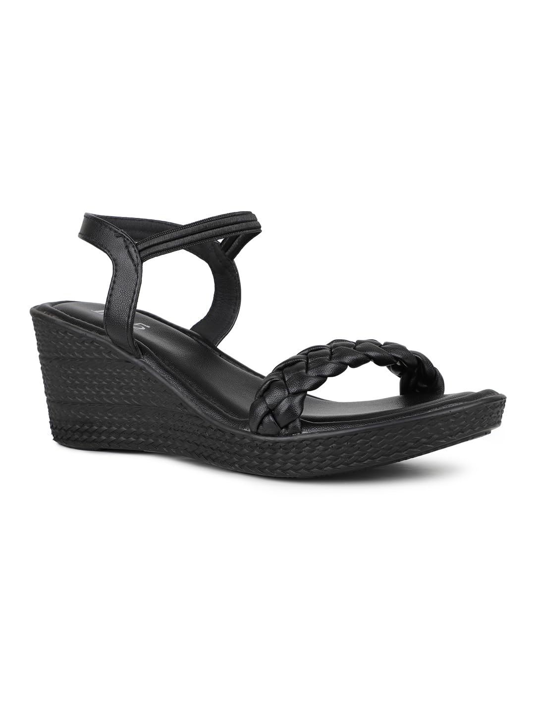 Inc.5 Women Black Party And Club Wear Textured Round Platform Heel Sandals Euro-36 (B0DFY719ZS) Amazon Price History, Amazon Price Tracker