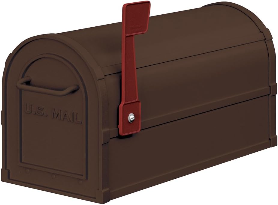 Rural Mailbox, Antique, Bronze