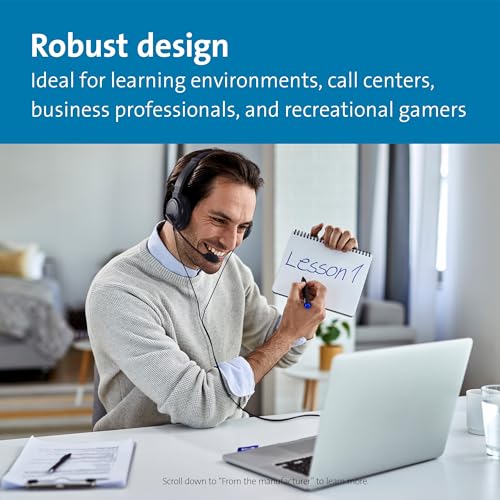 Image of Kensington Hi-Fi 3.5mm Headphones with Mic & Volume Control Button (K33597WW)
