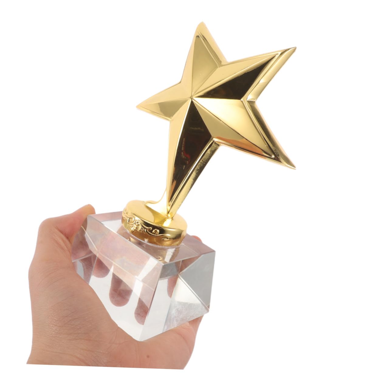 Kristall Stern Trophäe Kleine Auszeichnung Metall und Kristall Vielseitiger Preis für Schüler Tanzwettbewerb Sportveranstaltungen und Partys Mini Gewinner Pokal Souvenir