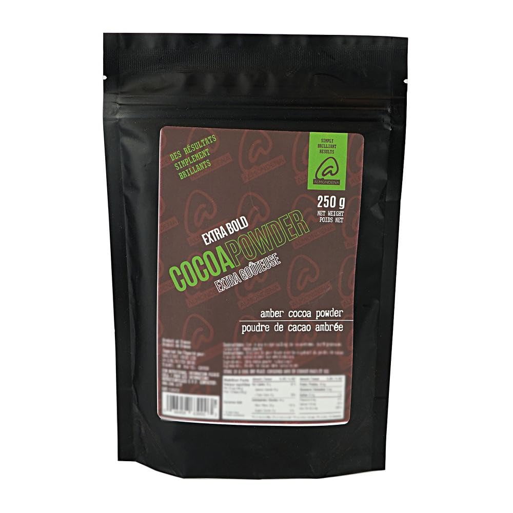 Almondena Pure Cacao Powder 22/24-200 g | Vegan, Unrefined Chocolate, Dairy Free, Sugar Free