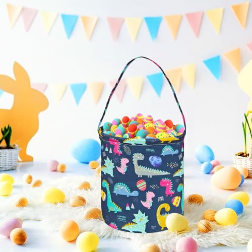 Image of Easter Egg Basket Easter Bunny Gift Basket Storage Bucket Portability Lightweight with handle