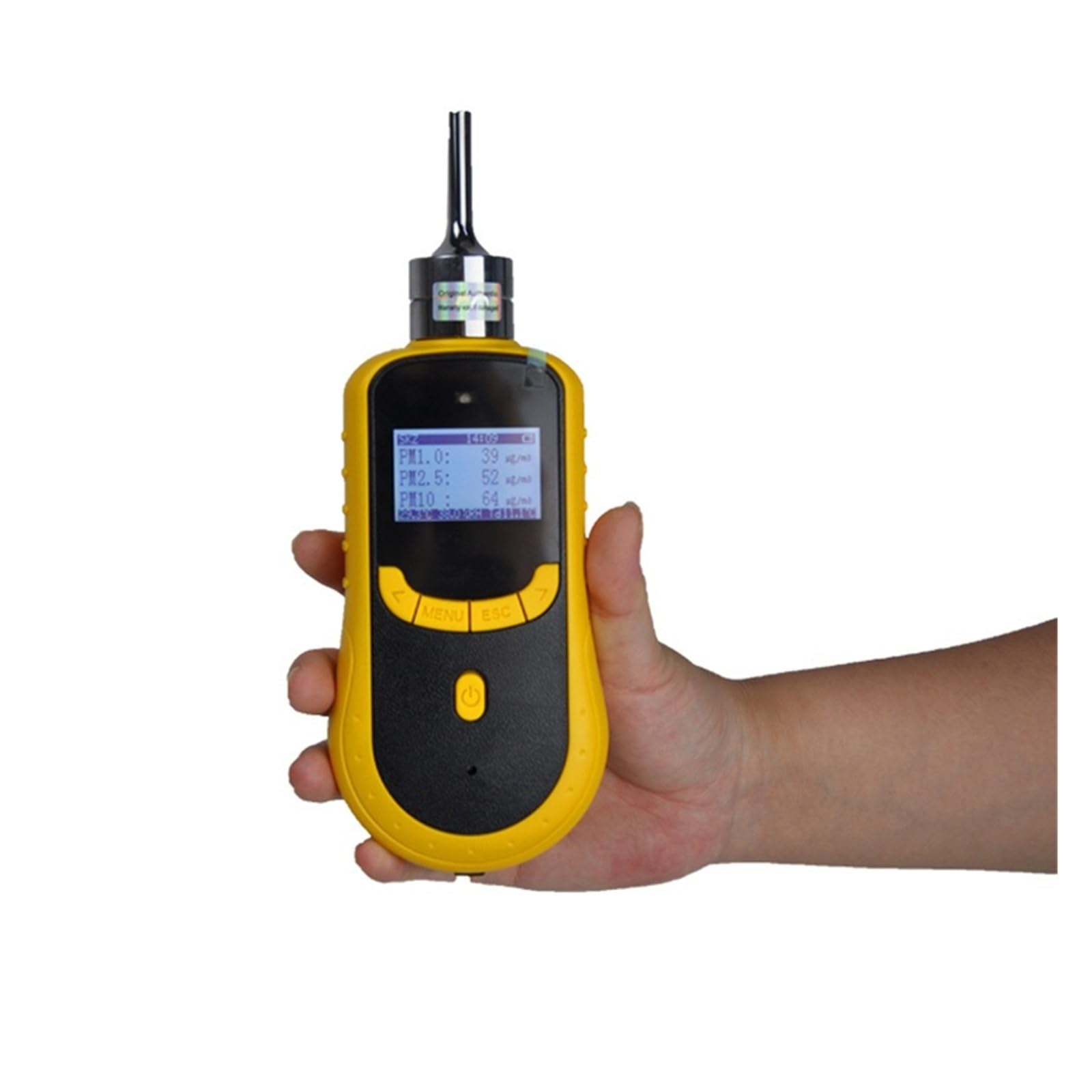 Analizador de Gas portátil C3H8 con Bomba muestreo 10 etapas, Pantalla LCD Recargable, Detector luz y Sonido Alta sensibilidad para Laboratorio