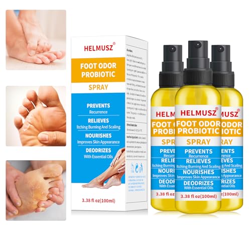 Image of HEALMUSZ Athletes Foot Treatment, Natural Herbal Athletes Foot Spray for Most Athlete's Foot and Treat Symptoms of Molting, Blisters, Itching and Odor. (3Pcs, Fresh)