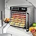 Excalibur Food Dehydrator 8-Tray for Jerky, Fruit, Vegetables, Herbs, Pet Treats, 7.2 Cu Ft Drying Space with Adjustable Temperature Control and 80 hour digital timer, 8-Tray, Stainless Steel
