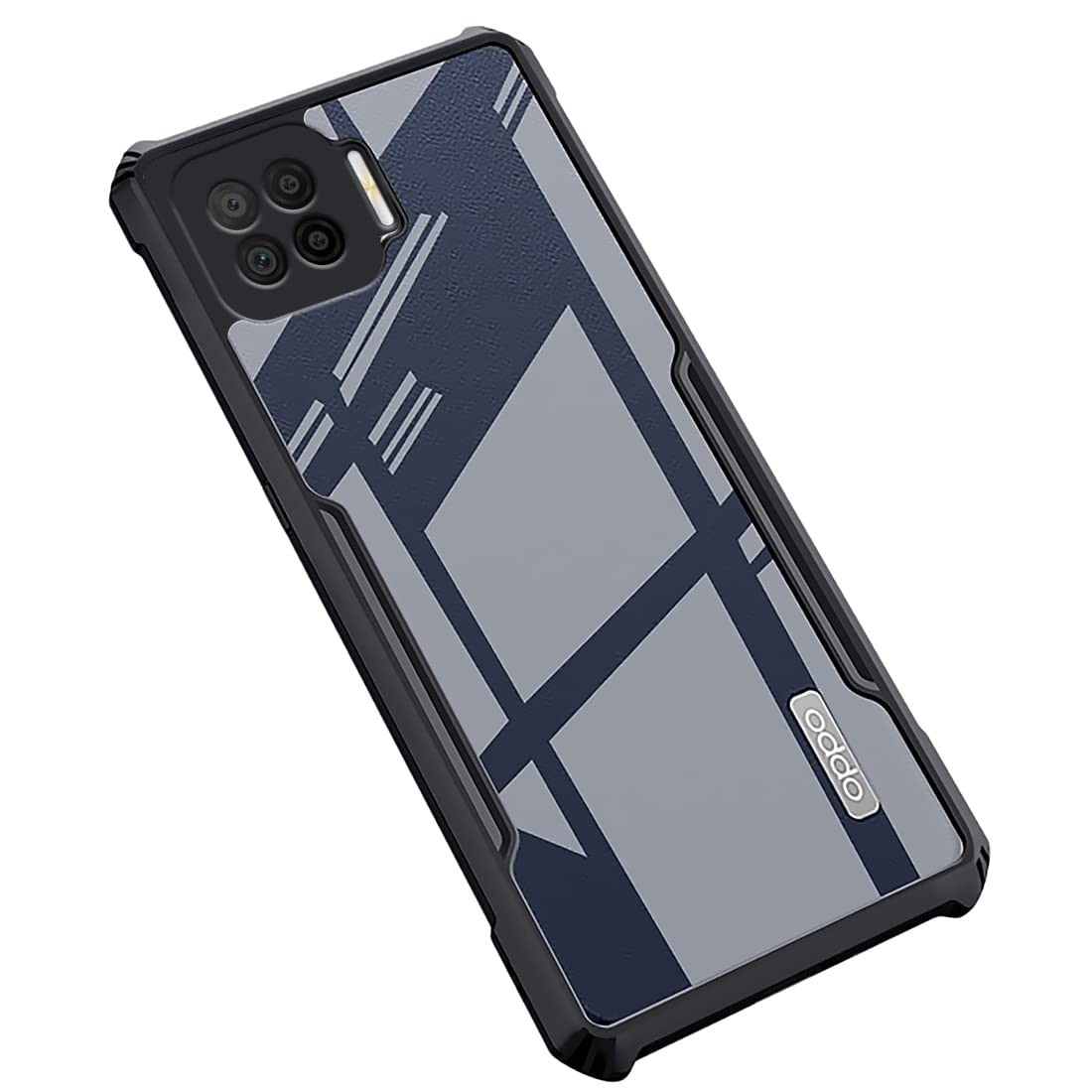 Fashionury Transparent Crystal Clear Hard Back Case with TPU Bumper, Military-Grade Drop Protection, Shockproof Anti-Scratch case Cover for Oppo F17 (B0BN8MX6CC) Amazon Price History, Amazon Price Tracker
