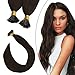 Ugeat Itip Human Hair Extensions 18Inch I Tip Keratin Fusion Hair Extensions #4 Dark Brown Pre Bonded Human Hair Extensions 40Gram/50Strands Remy Stick Tip Hair Extensions