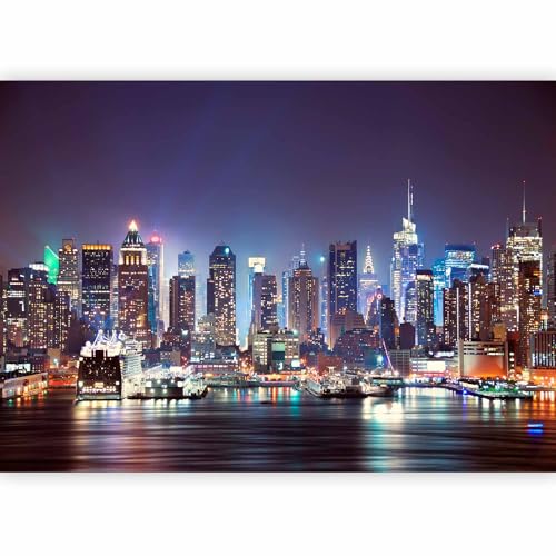 Fototapete murando New York 350x256 cm Vlies Tapeten Wandtapete XXL Moderne Wanddeko Design Wand Dekoration Wohnzimmer Schlafzimmer Büro Flur Stadt City New York d-B-0034-a-b