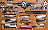 COMPLETE TAP AND DIE SET 0-10 BA TAP WRENCH DIE STOCK