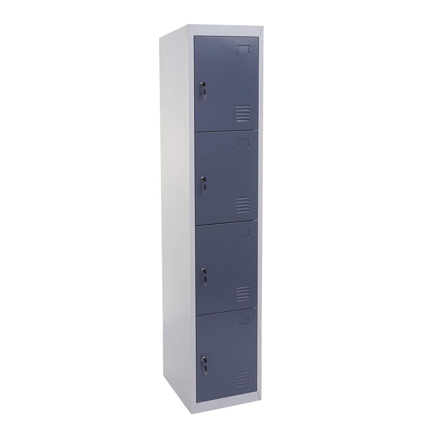 Mendler Boston T163, szafka skrywkowa, szafka na wartościowe szafki, metal 180 x 38 x 45 cm ~ antracyt