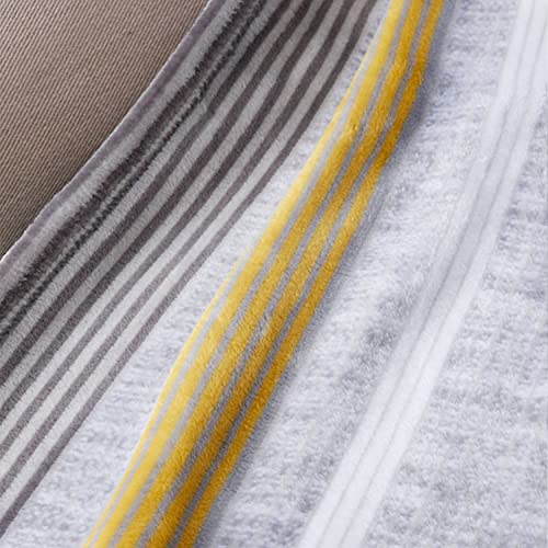 Image of Elegant Comfort Lightweight Printed Throw Blanket- All Season, Ultra Soft, Cozy and Plush- Decorative Throw Blankets, Perfect for Lounging, 50 x 70 inches, Brea Stripe, Throw Blanket