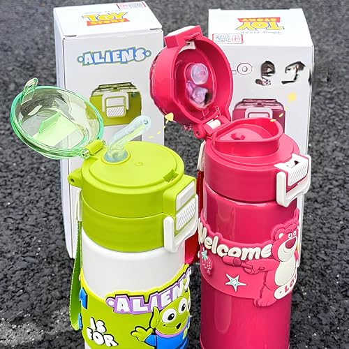 Image of Diisney LOTSOi Stainless Steel Water Bottle,|SS316| Insulated Water Bottle Stainless Steel Bottle, with Double Wall Vacuum Insulation, 500 ml Hot & Cold Bottle (Diisney-Pink)