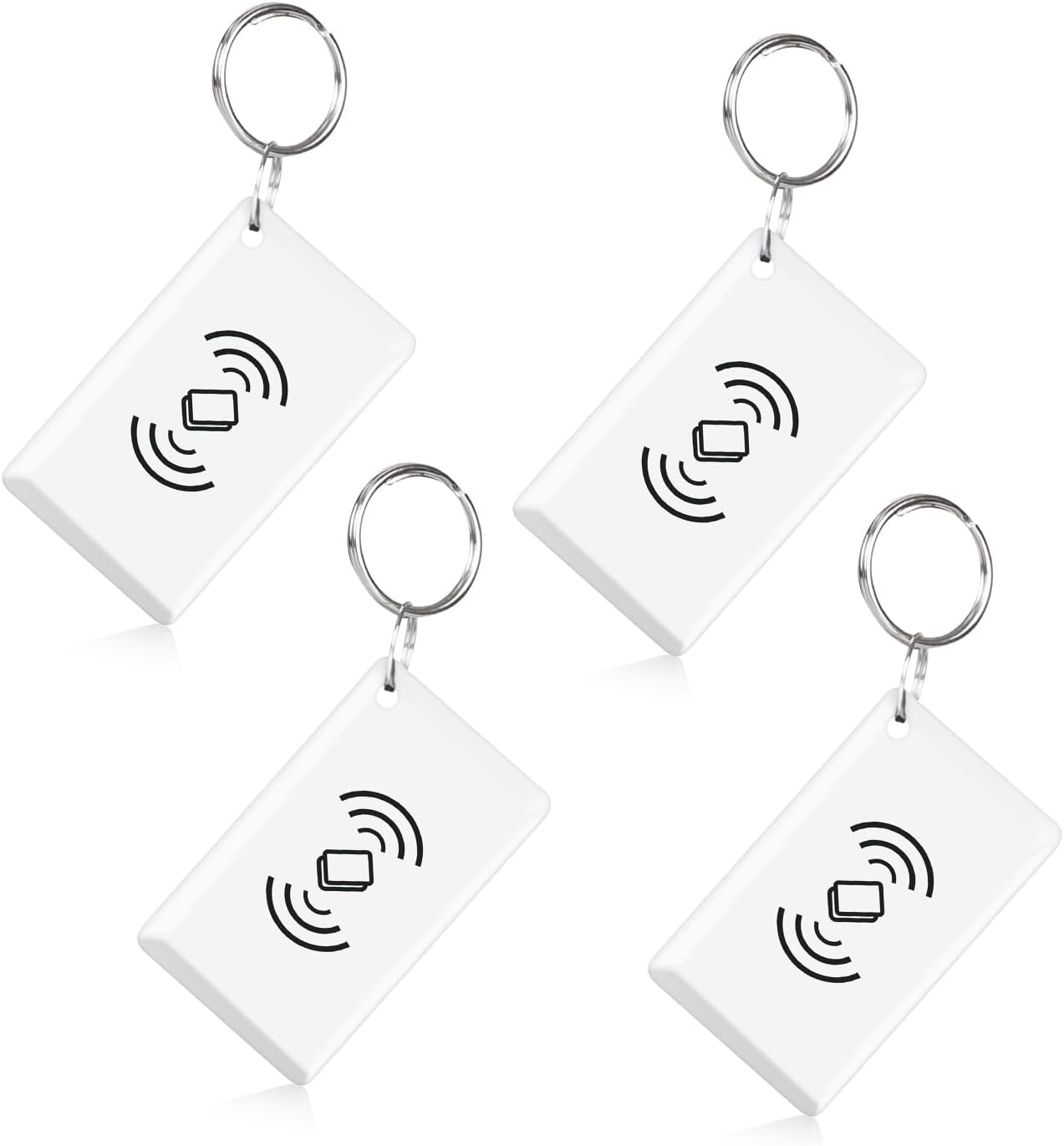 Key Fobs for Smart Lock, 4Pcs RFID Cards (White) Key Fobs for Smart Lock, 4Pcs RFID Cards (White)
