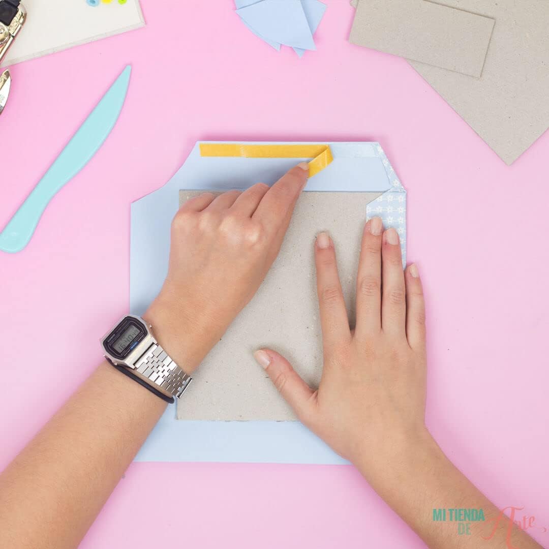 Craftelier - Confezione da 50 Chipboard Kraft| Fogli di cartone pressati e compatti per rilegatura di album o creazione di scatole | senza acidi e lignina | spessore 1 mm - dimensioni 30,5 x 30,5