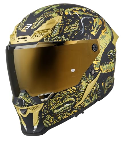 Casque moto Bogotto Blade Mythology doré XS idéal pour vos trajets quotidiens en ville