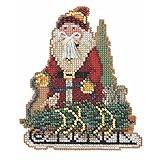 Kit includes all Mill Hill Glass Beads, Mill Hill 14 Count Perforated Paper, and floss needed to complete the stitched project Kit comes with complete instructions including cross stitch pattern and illustrations Mill Hill 2022 Timberline Santas Coll...