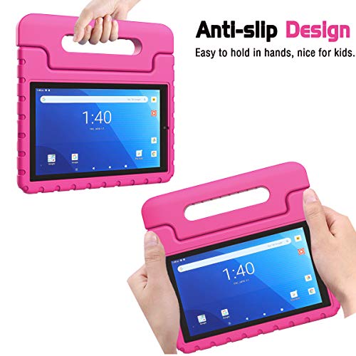 Avawo For Onn 8” Pro Kids Case 2020 (100003561), Light Weight Shock Proof Convertible Handle Stand Kids Friendly Case For Onn 8Inch Pro Android Tablet (Just Fit Onn 8 Pro 2020), Pink #TOP2